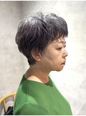 ミディアムヘア/暗めカラー/グランマッシュ/鶴ヶ峰SK101