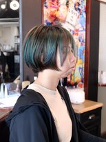 ジェンガ(jenga)&nbsp;グラデーションボブ×セクションカラー