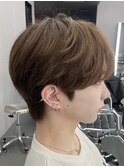 【NARE NOE】韓国風シースルーマッシュ×ブラウンカラー