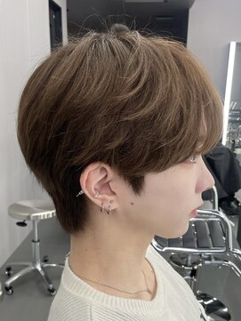 【NARE NOE】韓国風シースルーマッシュ×ブラウンカラー