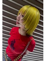 ソシエ 天王寺ミオ店 ネオンイエロー×ウルフ