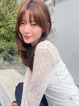 オーウェル 銀座(Owelle) レイヤーカットグレージュカラー髪質改善艶髪/銀座有楽町日比谷