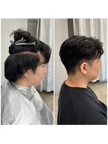 ステップボーンカット トーキョー(STEP BONE CUT TOKYO)&nbsp;【ステップボーンカット】メンズショートセンターパート