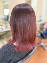 アークスヘアー&nbsp;透明感カラーダブルカラーブリーチピンクブラウン