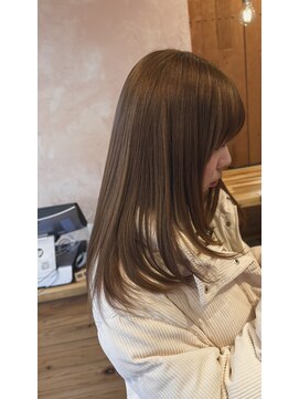 ベベ バイ モップス(be'be' by MOPS) ミルクティーブラウン×ロングレイヤー