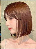 タッセルボブ/小顔似合わせカット/髪質改善ストレート/ツヤ髪