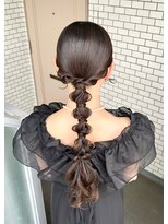 フェリーチェ 六本木店(Felice)&nbsp;タイト編みおろし お呼ばれヘア 参列ヘア イベントヘア