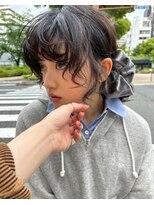 ユルク(JURK nagoya)&nbsp;栄/ダークパープル/ナチュラルショート/ミルクブラウン/夏
