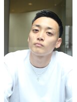 レンゲン(LENGEN)&nbsp;束感刈り上げビジネス七三ツーブロックアップバング２５７