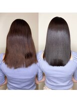 ジーナ 船橋(Zina)&nbsp;オトナ女子ツヤ髪アッシュカラーふんわりミディシースルーバング