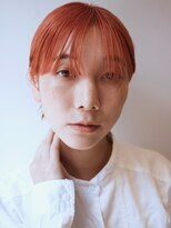 ハニーマスタード(HONEY MUSTARD)&nbsp;ナチュラルスタイルにも似合うオレンジカラー　カッパーショート