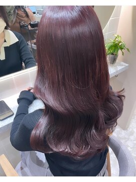 ジーナ 梅田茶屋町(Zina) 【ブリーチなし】ピンクブラウン