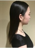 タイトなヘアセット