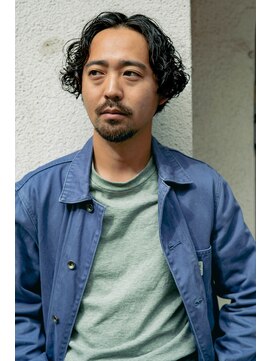 ボンド 三軒茶屋(Bond) メンズボブ×ウェーブパーマ【三軒茶屋 メンズカット】