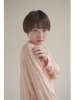 ムク 甲府(muku.)&nbsp;ミディアムヘア/斜めバング/グレージュカラー/甲府駅