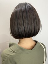 アドラーブル ココロ 新潟(adorable CoCoLo)&nbsp;20代30代透明感ブラウンカーキ丸みボブ