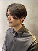 センターパートメンズカット