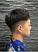 ツーブロックショート