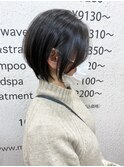 【morio】札幌ショート　大人かわいい黒髪艶ショート