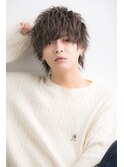 波巻きツイストスパイラル パープルカラー ニュアンスデザインｋ