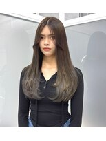 olive brown × layer cut