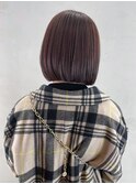 顔周りレイヤー韓国ヘア美髪ボブミディアム_ba368151