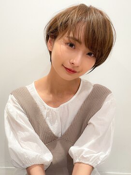 マイラ 銀座(myla) 美髪マッシュハイライトカラーアプリコットオレンジくびれヘア