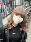 イメチェン/レッドブラウン/フルバング/似合わせカット/本厚木駅