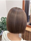 ミニボブラベンダーアッシュカラー