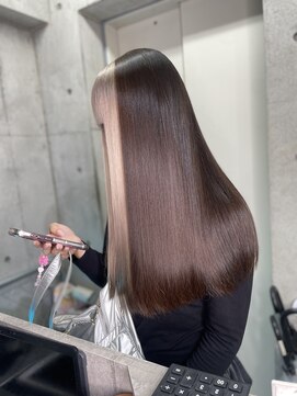 インク 渋谷(INK.) ミルクティーフェイスフレーミングカラー