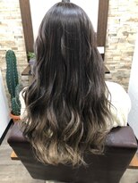 ハサミバイアトリエナガノ 千葉(8sami by atelier nagano) デザインカラー/レイヤーカット/ウエットヘア/オリーブベージュ