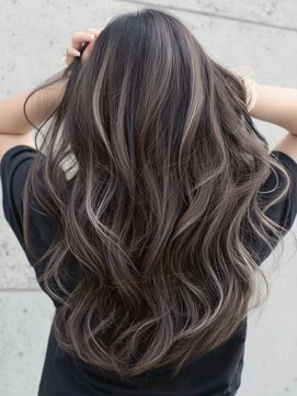 アポロ 横浜駅店(apollo) xブリーチ/ホワイトグレージュ/レイヤーカット/チェリーブラウン