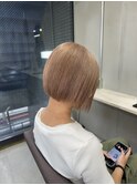 #PINQ #ぷつっとボブ #ミニボブ #ミルクティーベージュ