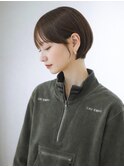 大人可愛い/ミニマムショート/ダークブラウン/アッシュブラウン