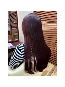 スワン山の田 ブリーチなしで出来るチェリーレッド