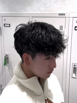 メンズヘアフェイス(Men's hair FACE。) 無造作シャドウパーマ/メンズパーマ/スパイラルパーマ