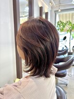 ヘアアーク(HAIR arc)&nbsp;レイヤーボブ#外ハネボブ#ミルクティー#ウルフ#ブリーチ無し