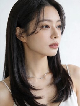 エイチ 大阪梅田(H) ボブミルクティーベージュレイヤーカットアンブレラカラー50代