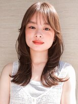 ラフ フロム ガーデン(Laf from GARDEN)&nbsp;くびれミディアム/レイヤー/顔周り/小顔/ベージュ/20代30代