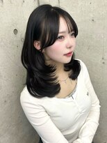 アイシー 表参道(ICY) トレンドミディアムレイヤー&透明感ダークグレージュ