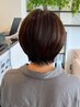 骨格補正カット＋白髪染め＋髪質改善TRの大人ショート人気No.1プラン