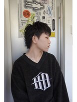 ウーズ ハラジュク(Ooze.HARAJUKU) ハッシュカットグレージュデザインカラーツートーンカラー原宿