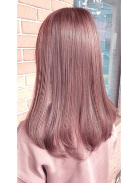 サロンドミルク 原宿(salon de MiLK) ケアブリーチ×ピンクベージュ