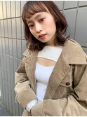 【山田】束感ショートバング小顔くびれレイヤーパーマ