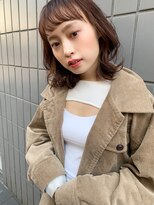 【山田】束感ショートバング小顔くびれレイヤーパーマ
