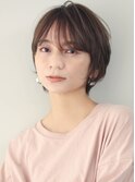 ショートカット 前髪長め ショートヘア ショートボブ 熊本美容室