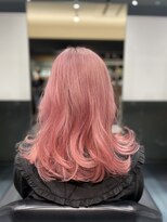 アッシュヘアー 西野店(ASH HAIR) Aラインレイヤー×さくらピンク
