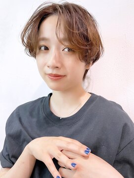 アイティー バイ アルバム 中野店(IT by ALBUM) エアリーショート_ショコラベージュボブルフベビーバング_48610