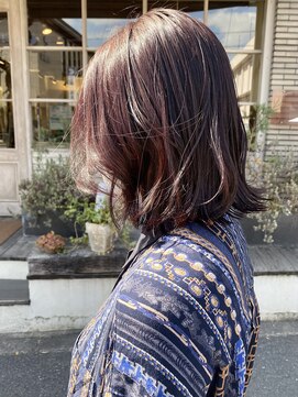 コーディアルヘア 白川本店(Cordial hair) ピンクなゆるボブ