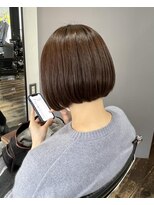 ヘアアンドメイク エジェリ(hair&make egerie) アッシュブラウン・大人ミニボブ